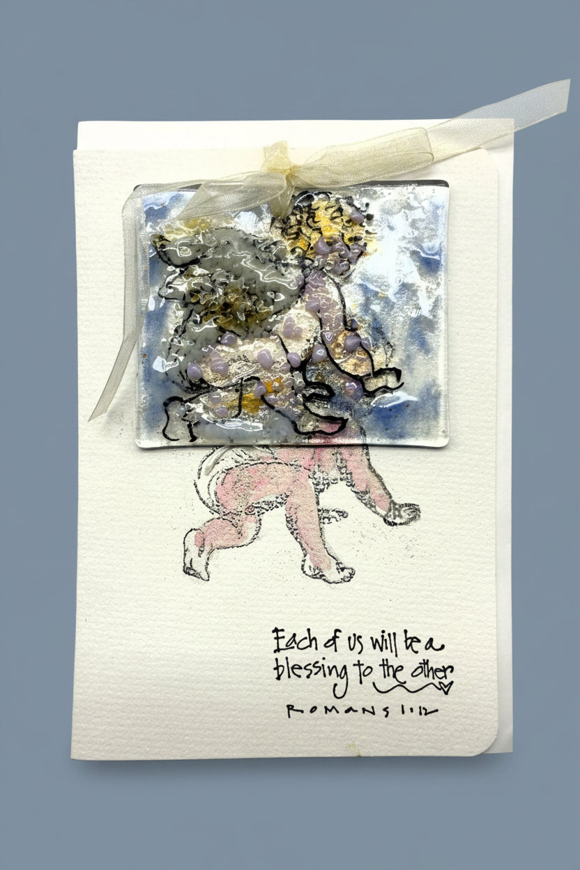 Baby Angel Blessing Card