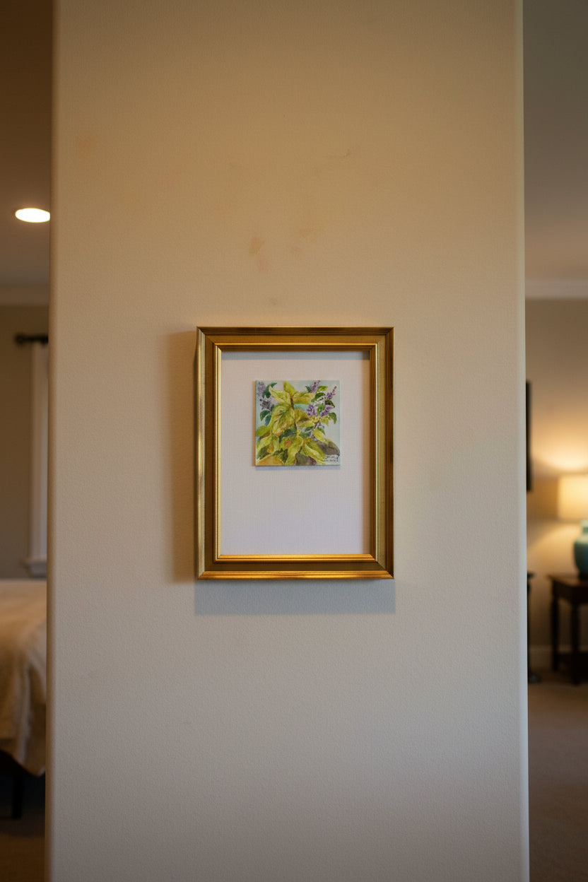 Coleus Plants Watercolor Painting