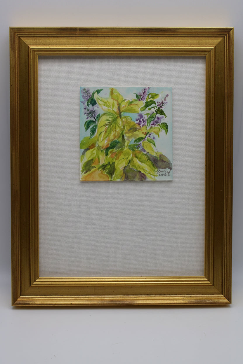 Coleus Plants Watercolor Painting