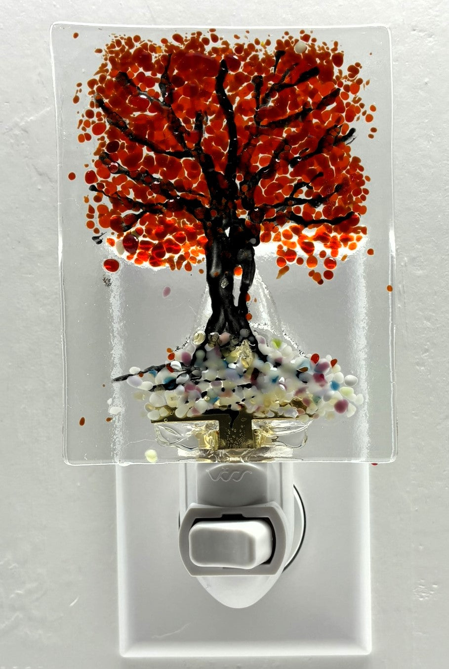 Red Fall Tree Night Light