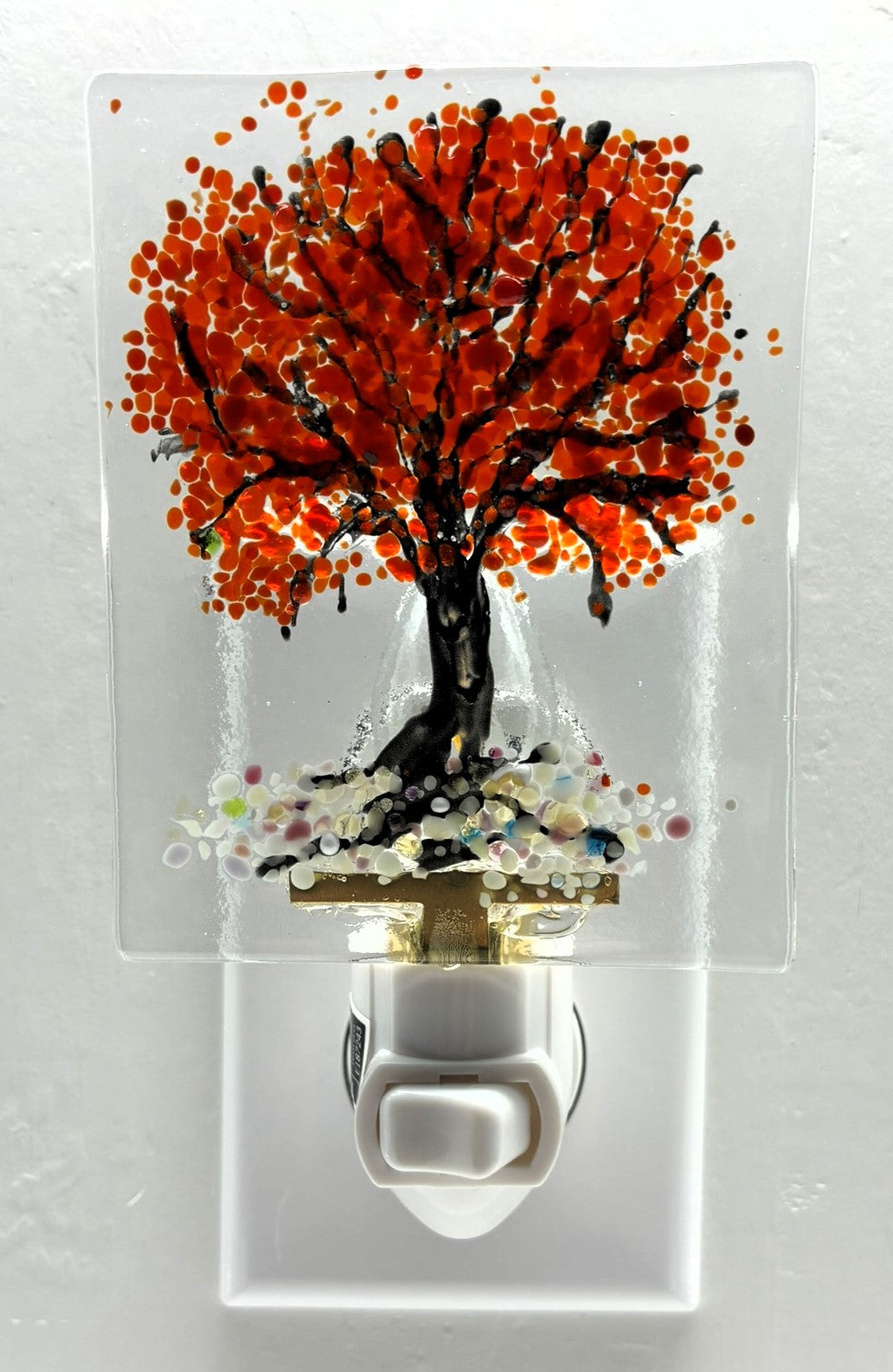 Red Fall Tree Night Light