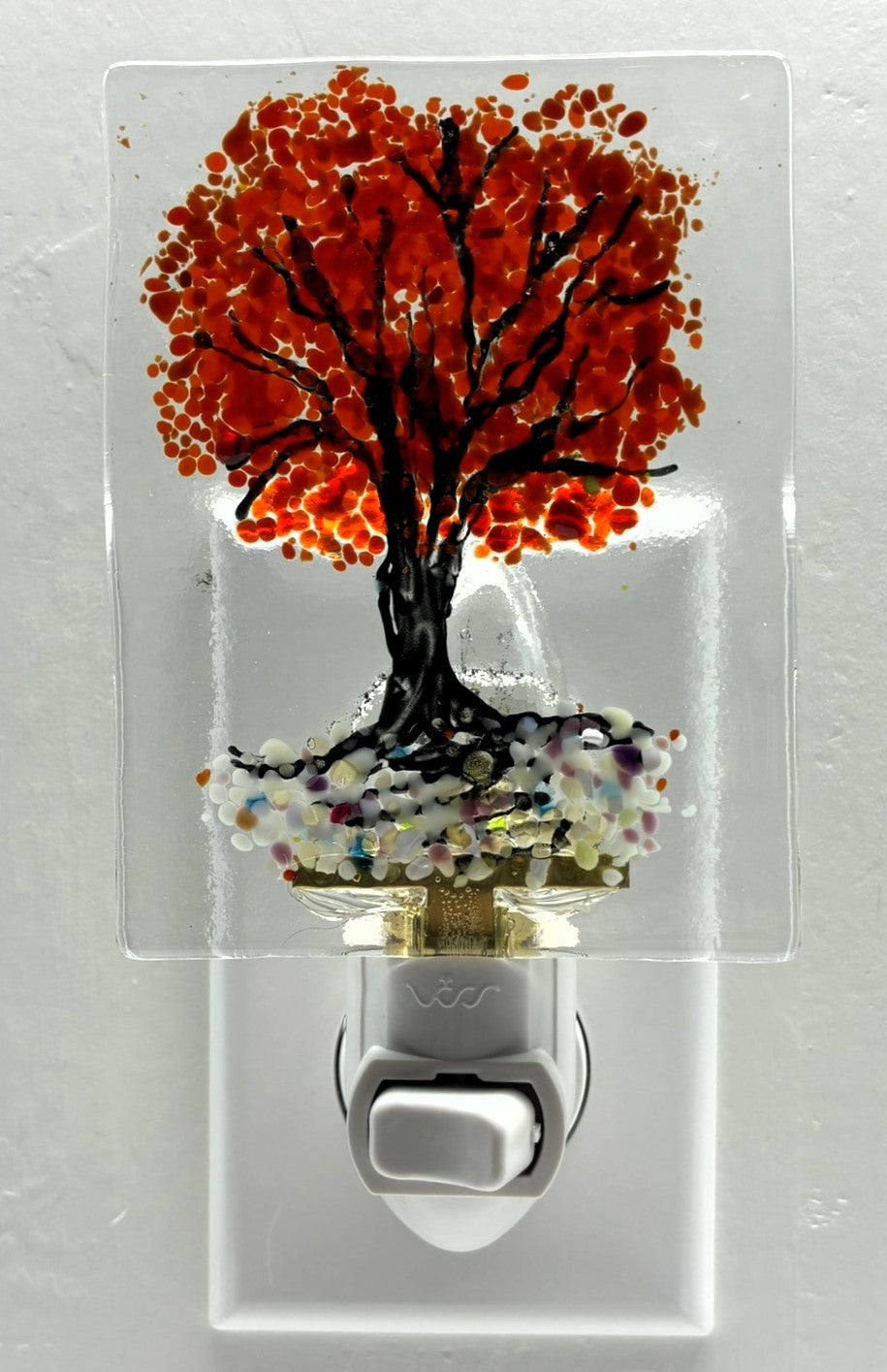 Red Fall Tree Night Light