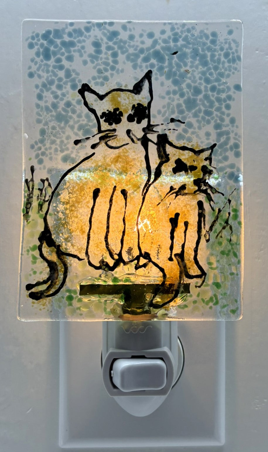 Two Tabby Cats Night Light