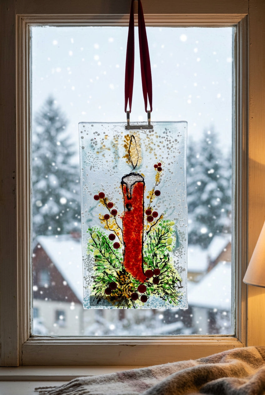 Christmas Candle Suncatcher