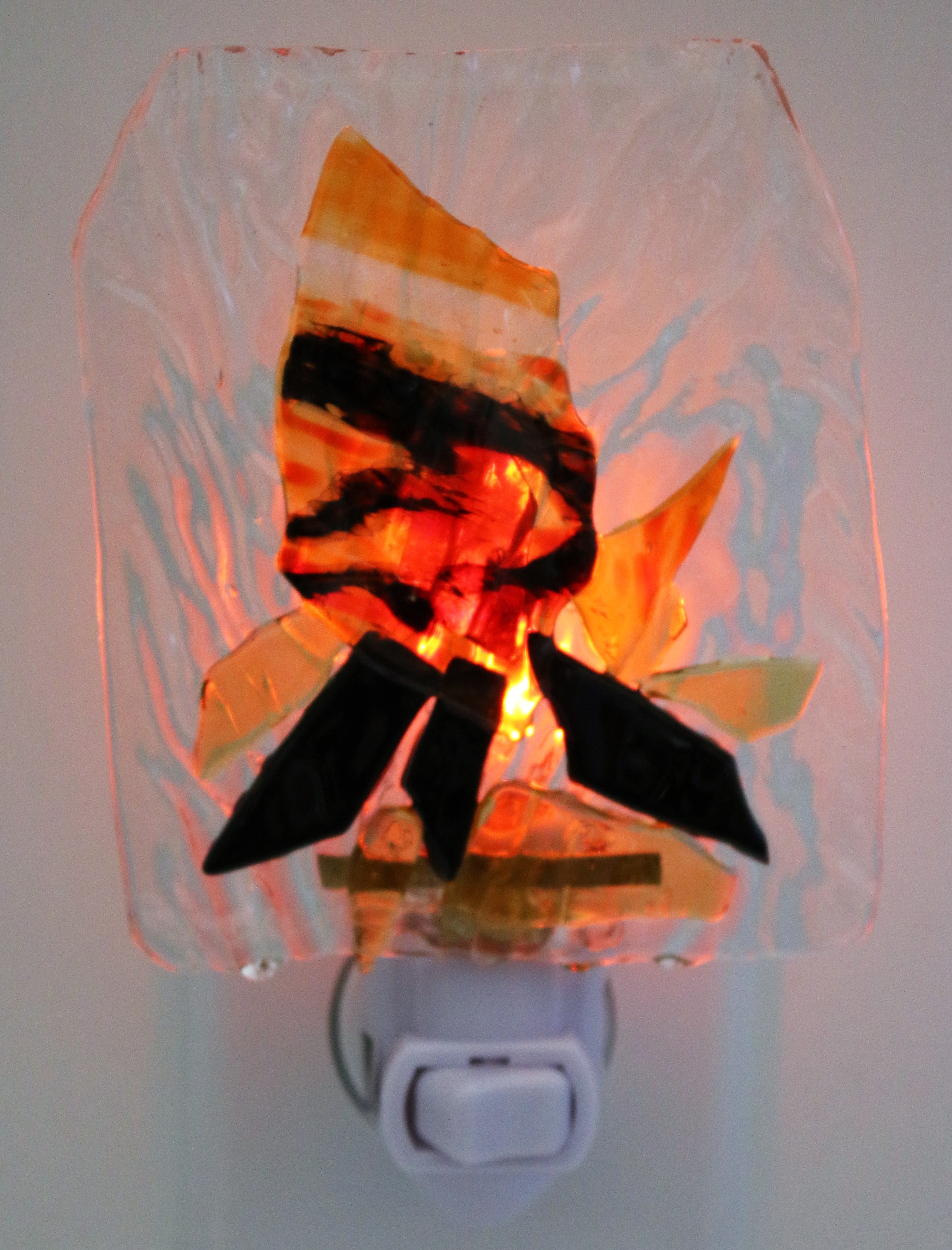 Abstract Campfire Night Light