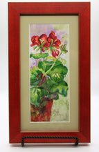 Load image into Gallery viewer, Red Geranium in Pot Painting
