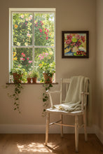 Load image into Gallery viewer, Zinnias with Cherries Painting
