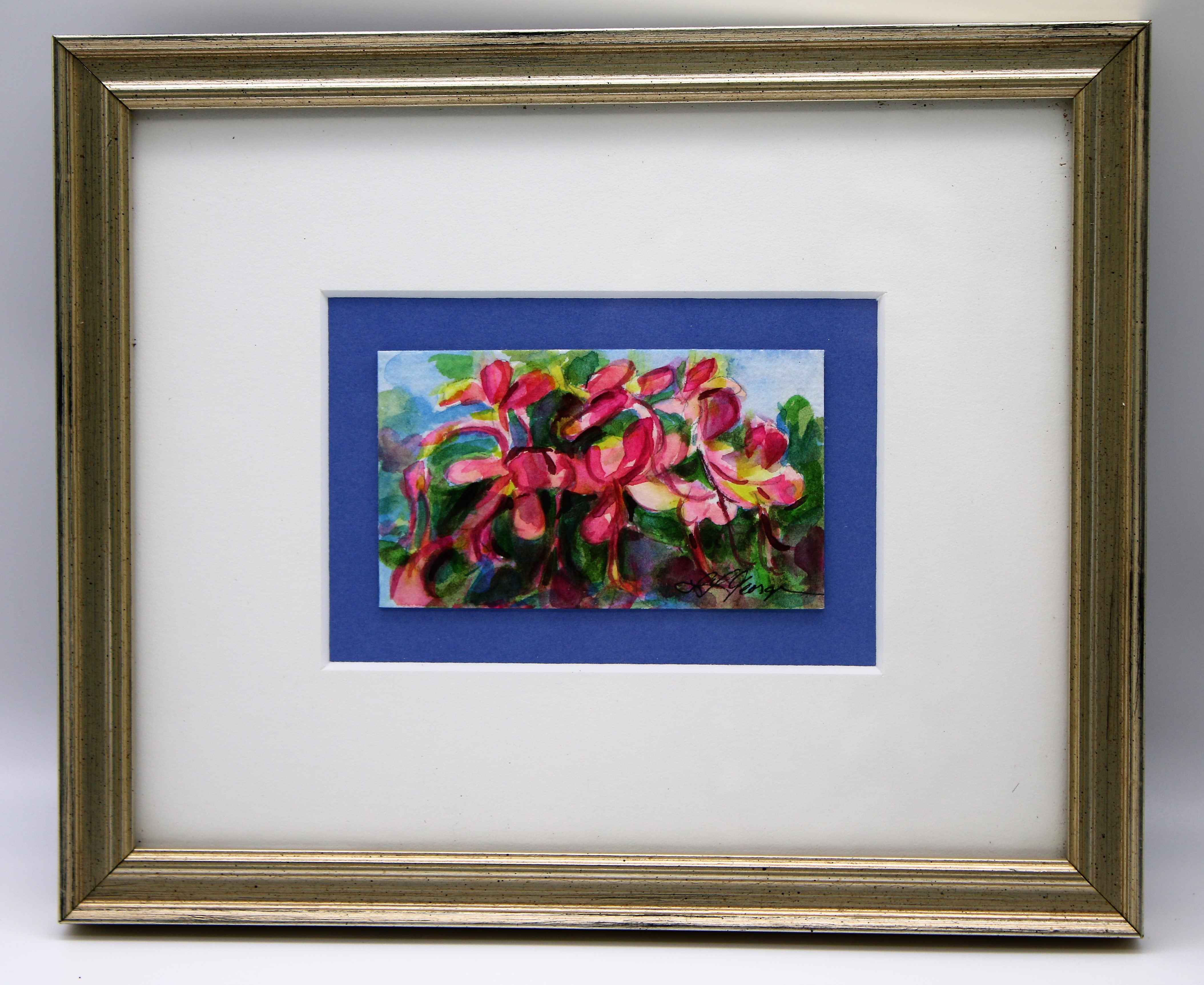 Honeysuckle Watercolor Painting