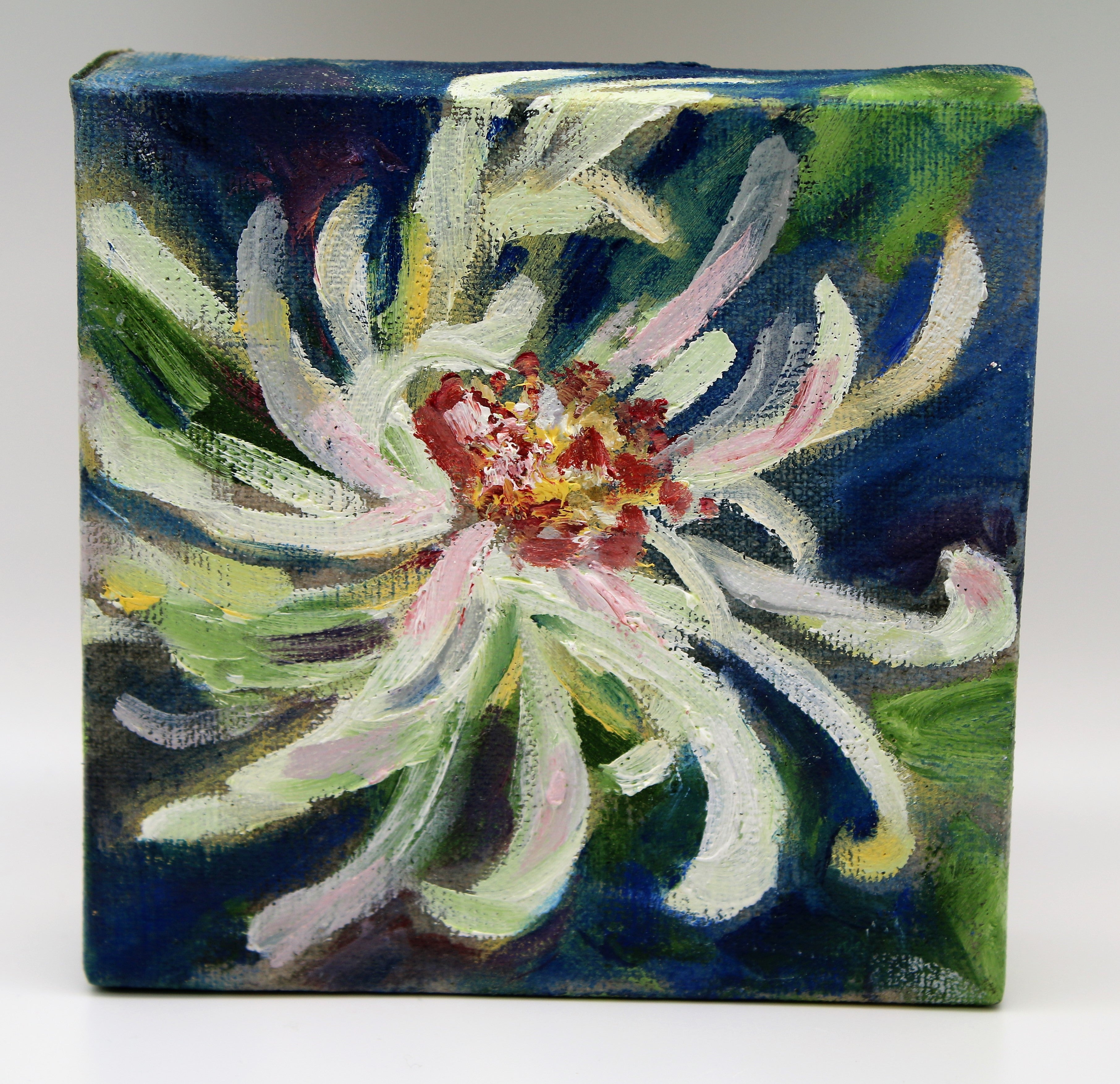 Oil painting of Dahlia